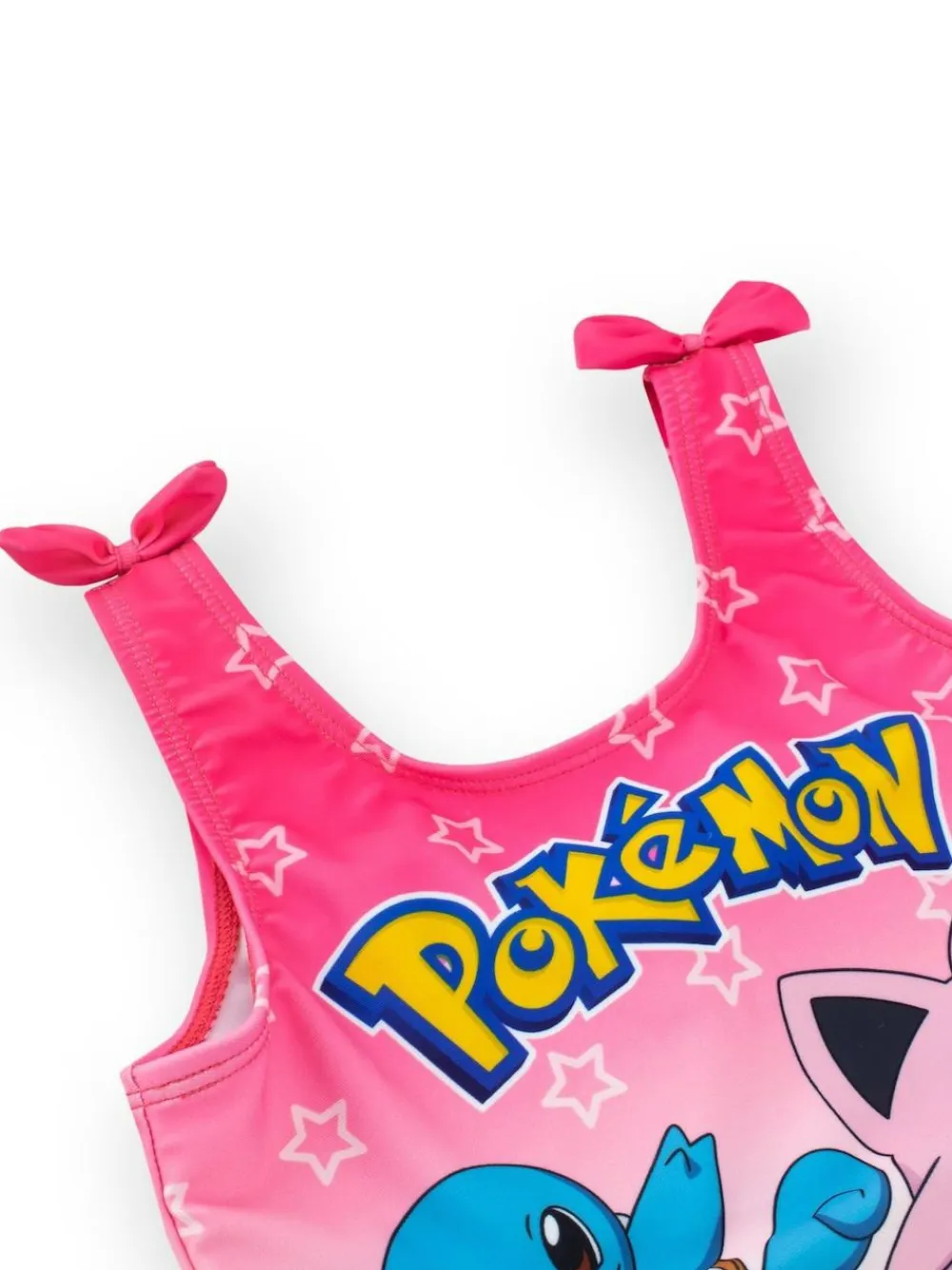 Clearance Character Pink Pokemon Girls Printed Tie Swimsuit