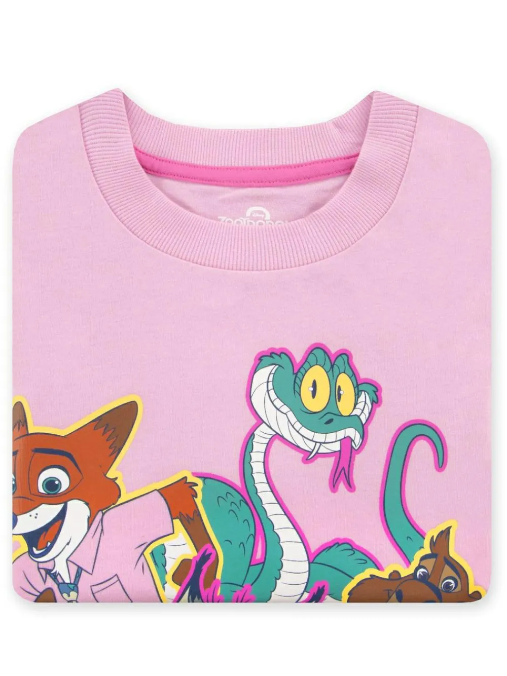 Clearance Character Pink Zootropolis Grils T-Shirt