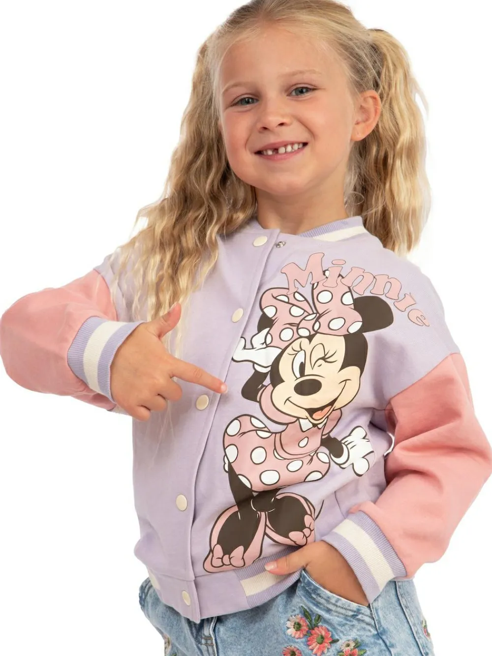 Character Purple Disney Minnie Mouse Bomber Jacket