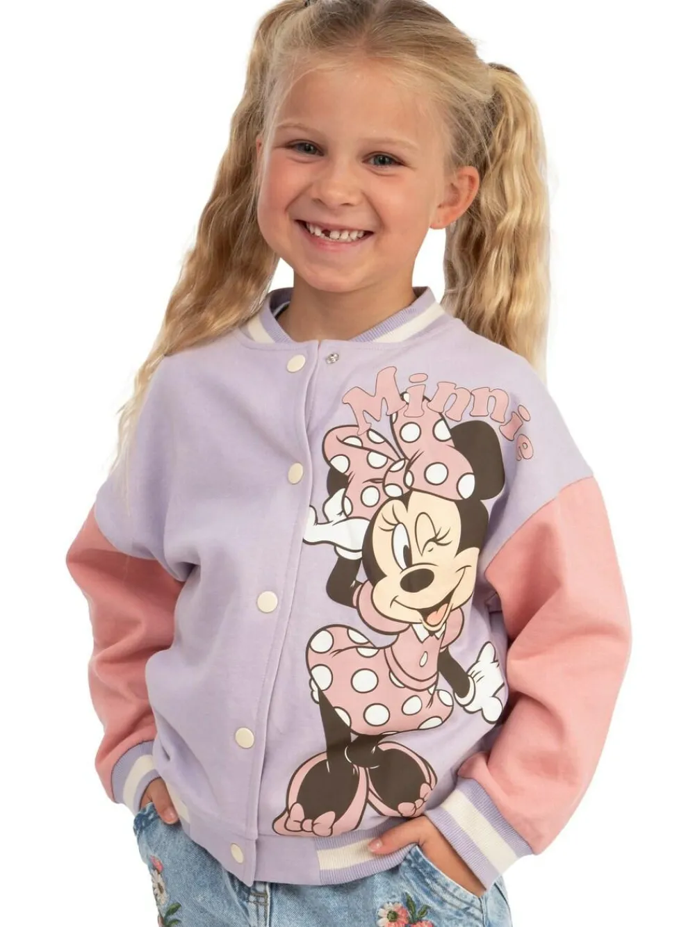 Character Purple Disney Minnie Mouse Bomber Jacket