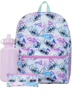 Character Purple Lilo and Stitch 3 Piece Schoolbag Set^ Bags