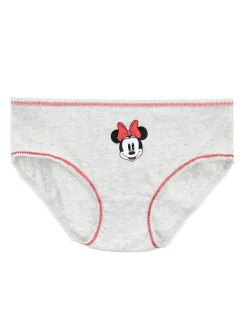 Character Red Minnie Mouse 100% Cotton Briefs 5 Pack^ Underwear