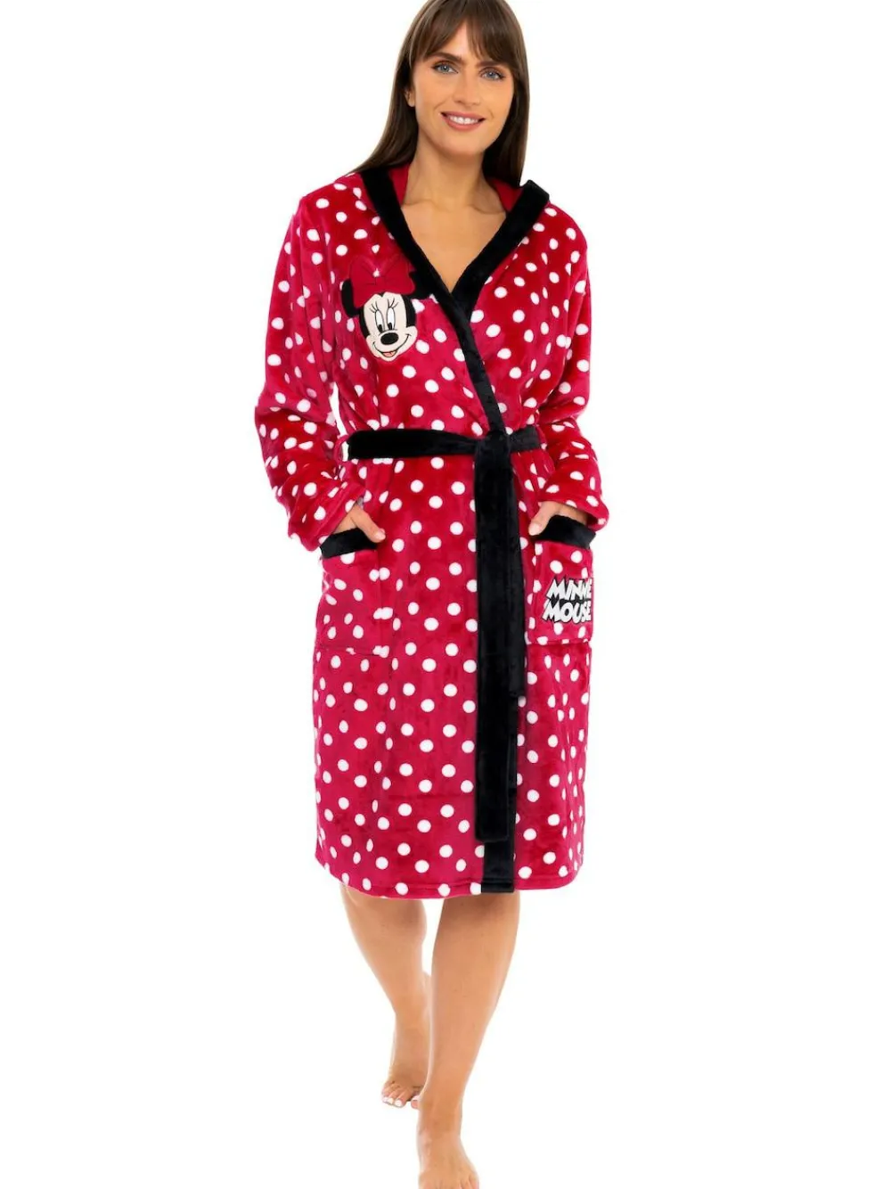 Outlet Character Red Minnie Mouse Robe