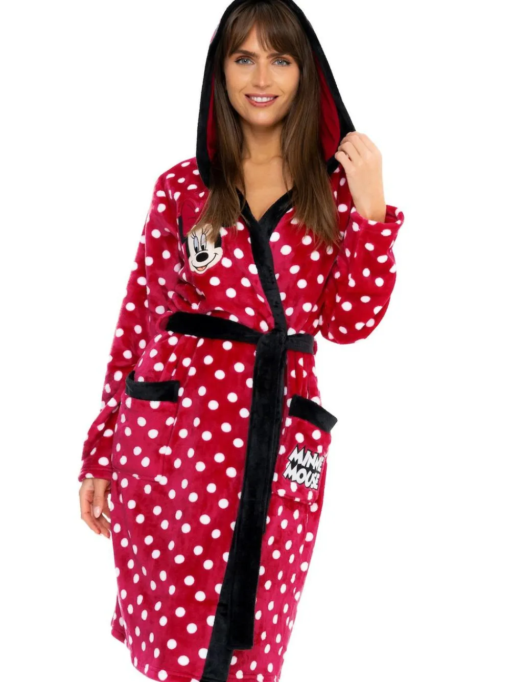 Outlet Character Red Minnie Mouse Robe