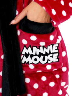Outlet Character Red Minnie Mouse Robe