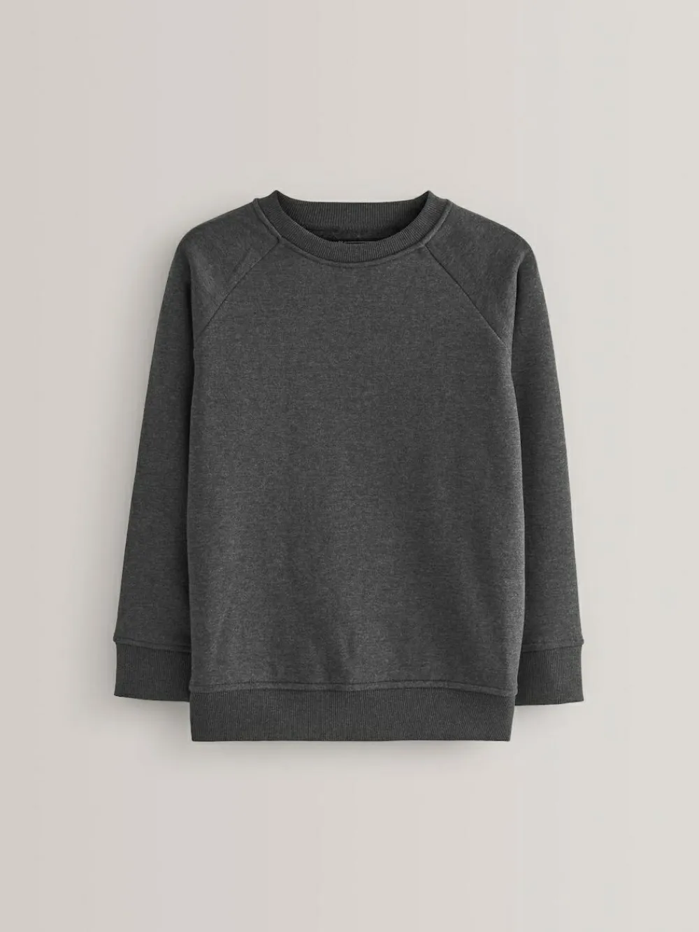 Next Charcoal Crew Neck School Sweater (3-17yrs)^BOY Sweatshirts & Hoodies|Sweatshirts & Hoodies