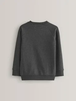Next Charcoal Crew Neck School Sweater (3-17yrs)^BOY Sweatshirts & Hoodies|Sweatshirts & Hoodies