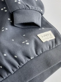 Next Charcoal Grey & Cream Baby Sweatshirt & Joggers 6 Piece Set (0mths-2yrs)^ Baby Girls|Baby Girls