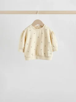 Next Charcoal Grey & Cream Baby Sweatshirt & Joggers 6 Piece Set (0mths-2yrs)^ Baby Girls|Baby Girls