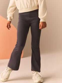 Next Charcoal Grey 1 Pack Rib Flare Leggings (3-16yrs)^ Pants & Leggings|Pants & Leggings