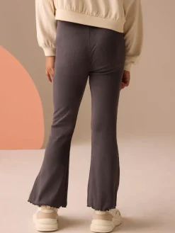 Next Charcoal Grey 1 Pack Rib Flare Leggings (3-16yrs)^ Pants & Leggings|Pants & Leggings