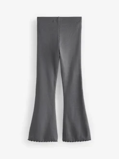 Next Charcoal Grey 1 Pack Rib Flare Leggings (3-16yrs)^ Pants & Leggings|Pants & Leggings