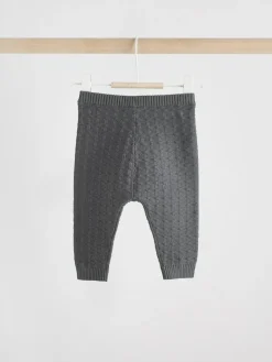 Next Baby Textured Knitted 100% Cotton Jumper and Leggings Set (0mths-3yrs)^BOY Baby Winter Clothing|Knitwear