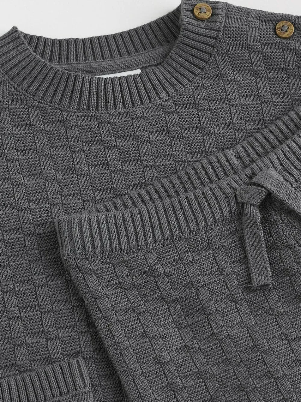 Next Baby Textured Knitted 100% Cotton Jumper and Leggings Set (0mths-3yrs)^BOY Baby Winter Clothing|Knitwear