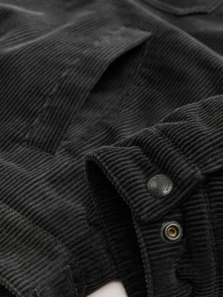 New Next Charcoal Grey Corduroy Borg Lined Trucker Jacket