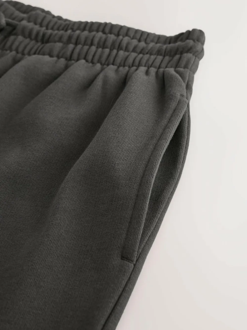 Outlet Next Cuffed Brushback Heavyweight Open Joggers Charcoal Grey