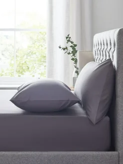 Next Charcoal Grey Easy Care Polycotton Fitted Sheet