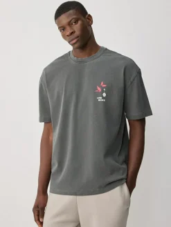 Sale Next Relaxed Fit Artist License T-Shirt Charcoal Grey Hiroshige