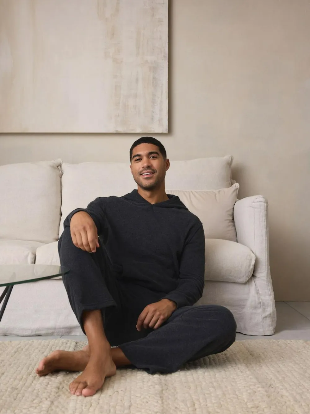 Next Charcoal Grey Hooded Towelling Pyjamas Set^ Nightwear|Pyjamas