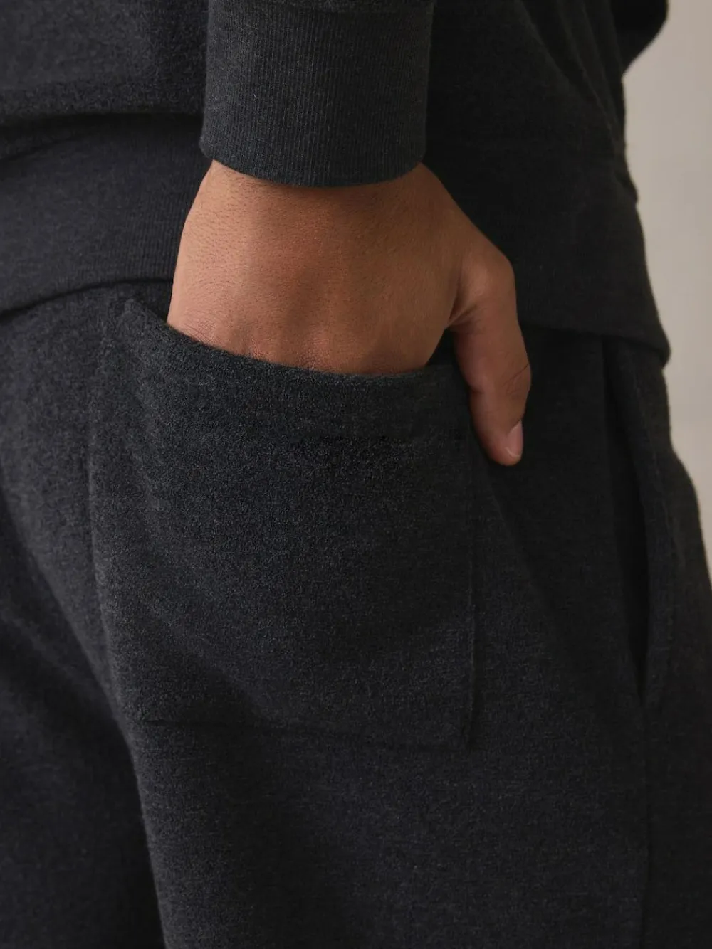 Next Charcoal Grey Hooded Towelling Pyjamas Set^ Nightwear|Pyjamas