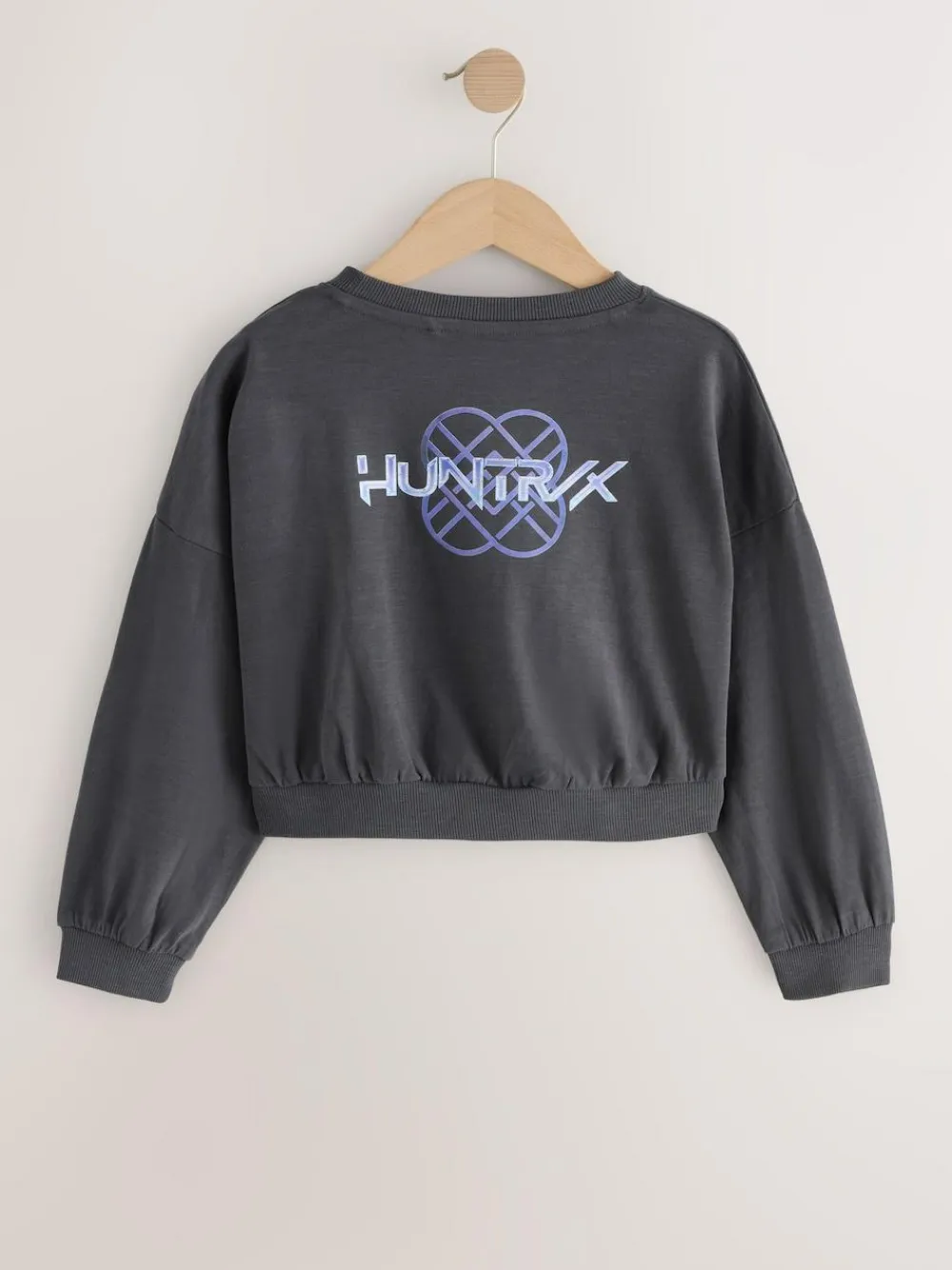 Best Next Charcoal Grey KPop Demon Hunters Long Sleeve Sweat Top (6-16yrs)