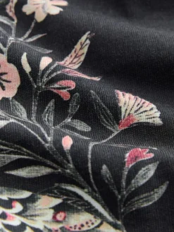 Next Charcoal Grey Leopard Long Sleeve Pyjamas^Women Pyjamas|All Night & Lounge