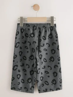 Next Charcoal Grey Leopard Print Printed Pull On Wide Trousers (3mths-7yrs)^BOY Pants & Leggings|Joggers