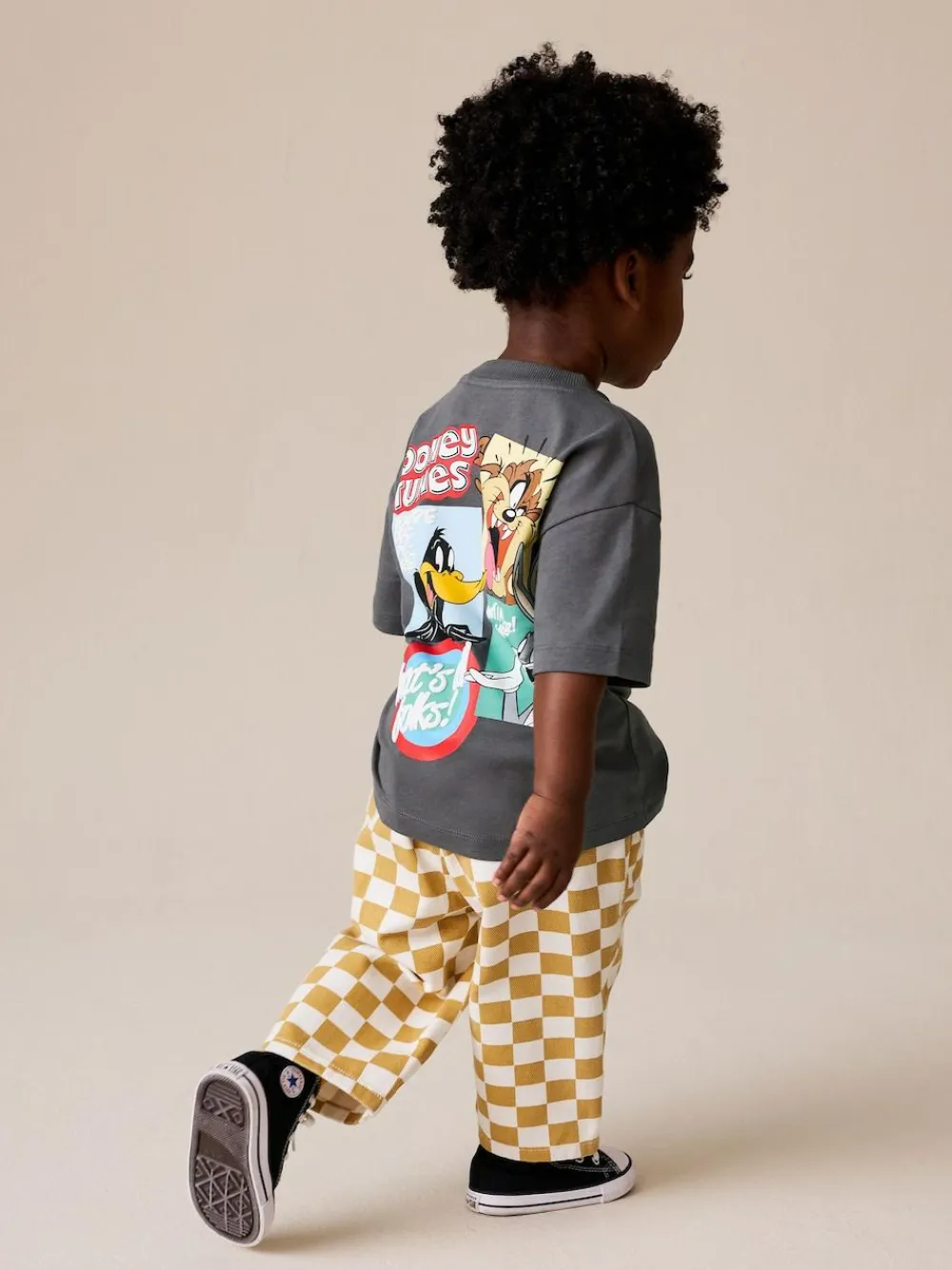 Next Charcoal Grey Looney Tunes Short Sleeve T-Shirt (3mths-8yrs)^BOY Tops|T-Shirts