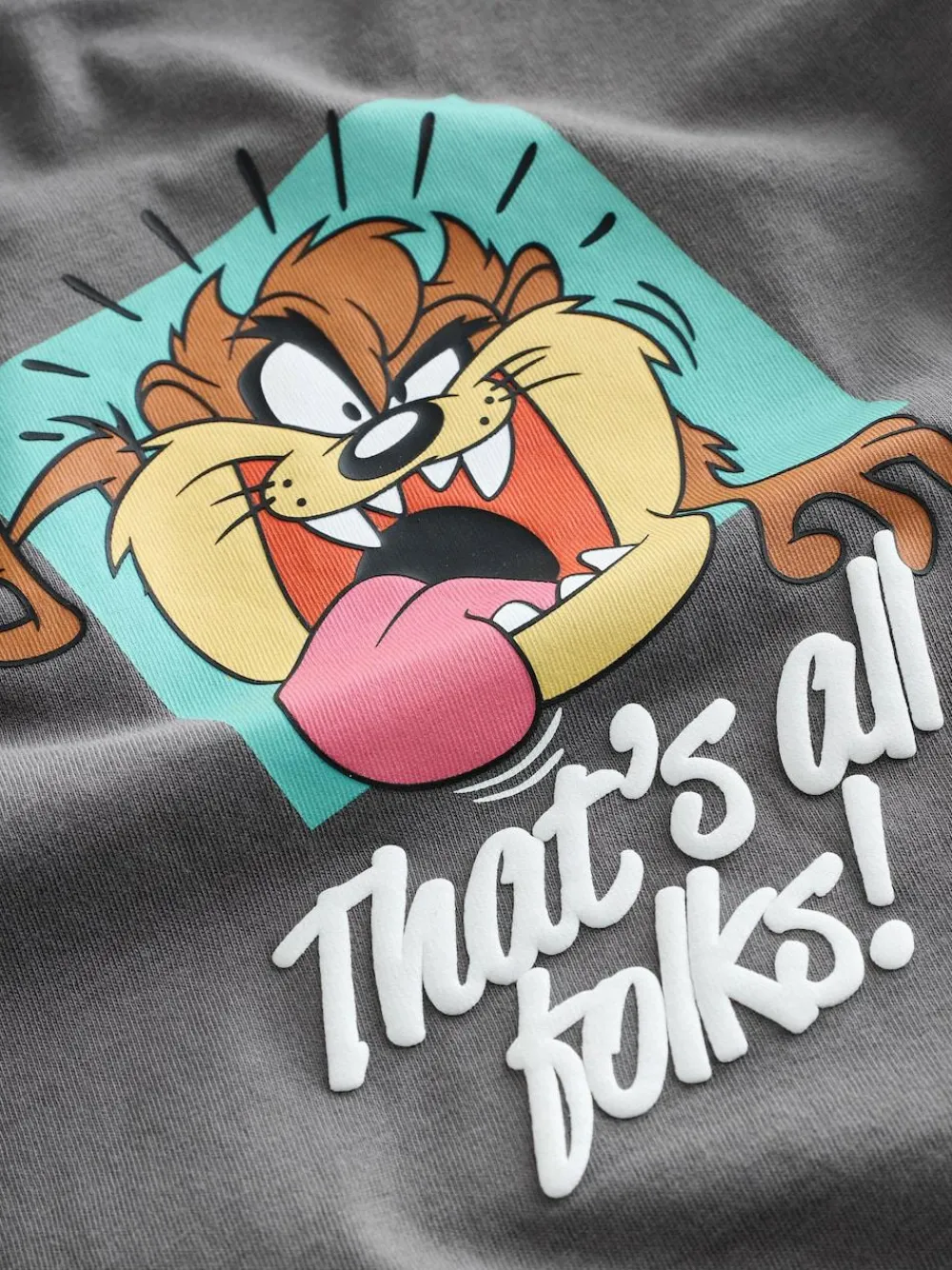 Next Charcoal Grey Looney Tunes Short Sleeve T-Shirt (3mths-8yrs)^BOY Tops|T-Shirts