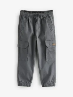 Next Charcoal Grey Loose Fit Cargo Trousers (3-16yrs)^BOY Joggers|Pants & Chinos