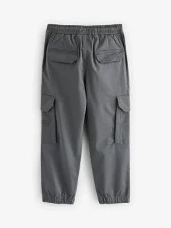 Next Charcoal Grey Loose Fit Cargo Trousers (3-16yrs)^BOY Joggers|Pants & Chinos