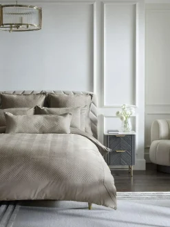 Next Madison Quilted Velvet Duvet Cover and Pillowcase Set^ Bedsets & Duvet Covers