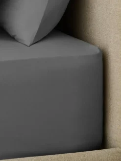 Next Charcoal Grey Non Iron Simply Soft Extra Deep Fitted Sheet^ Bedsheets & Pillow Cases