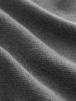 Next Charcoal Grey Plain N.Premium Regular Fit 100% Cotton Premium Quarter Zip Jumper^ Knitwear|Knitwear