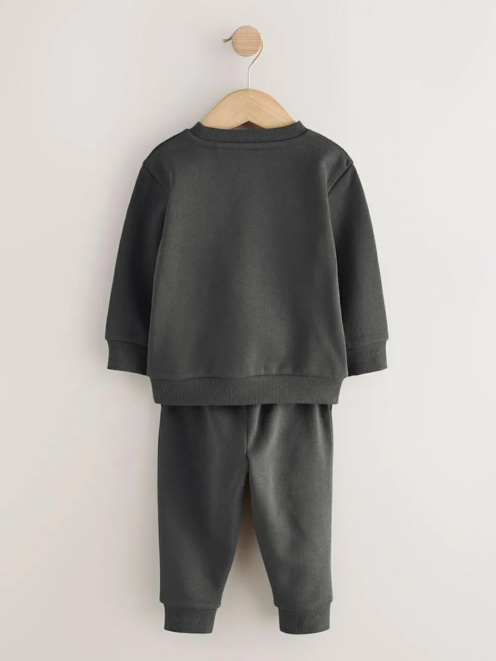 Next Charcoal Grey Plain Sweatshirt And Joggers Set (3mths-7yrs)^BOY Baby Boys|Baby Boys