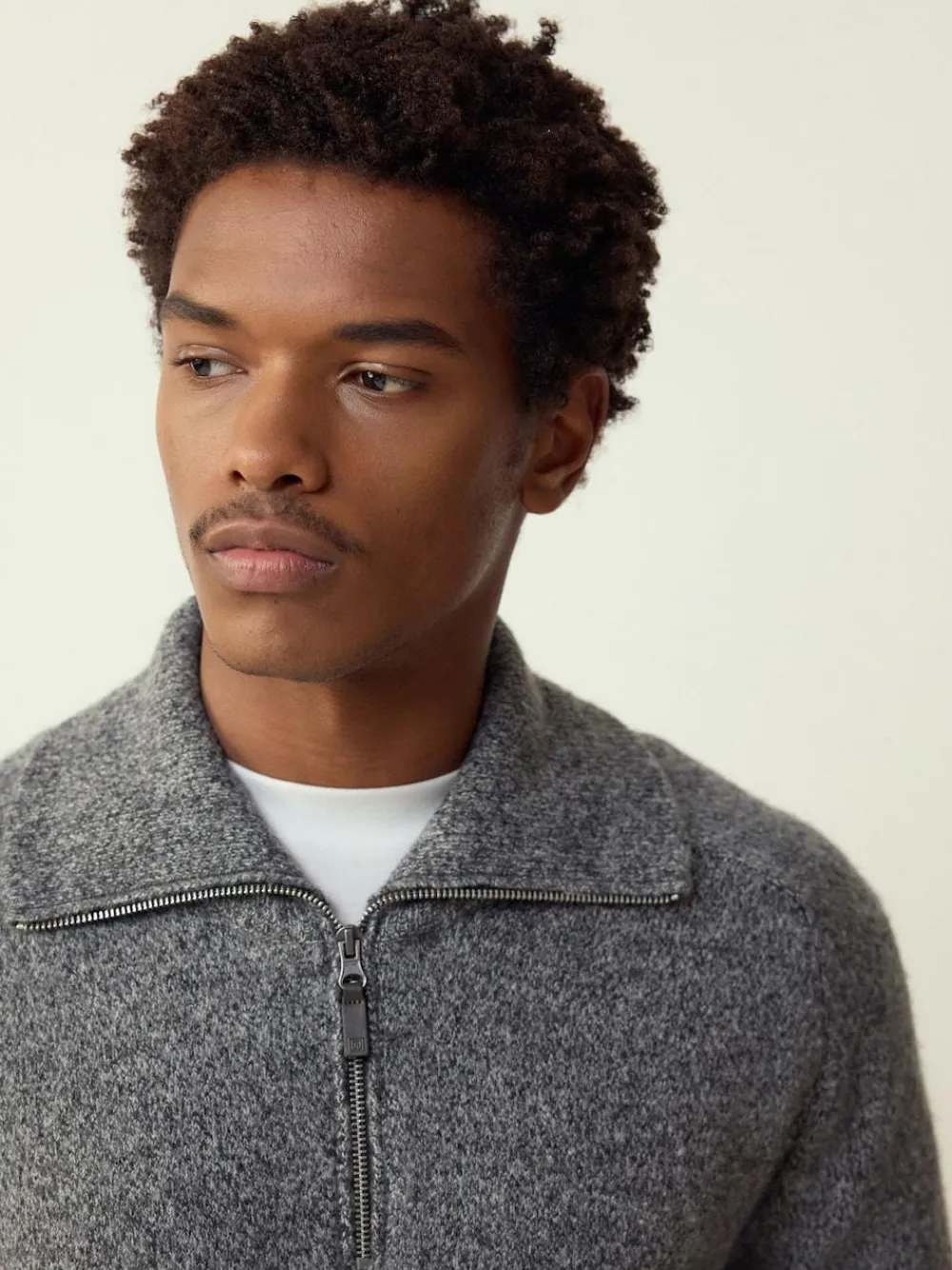 Next Quarter Zip Neck Jumper with Wool^ Knitwear|Knitwear