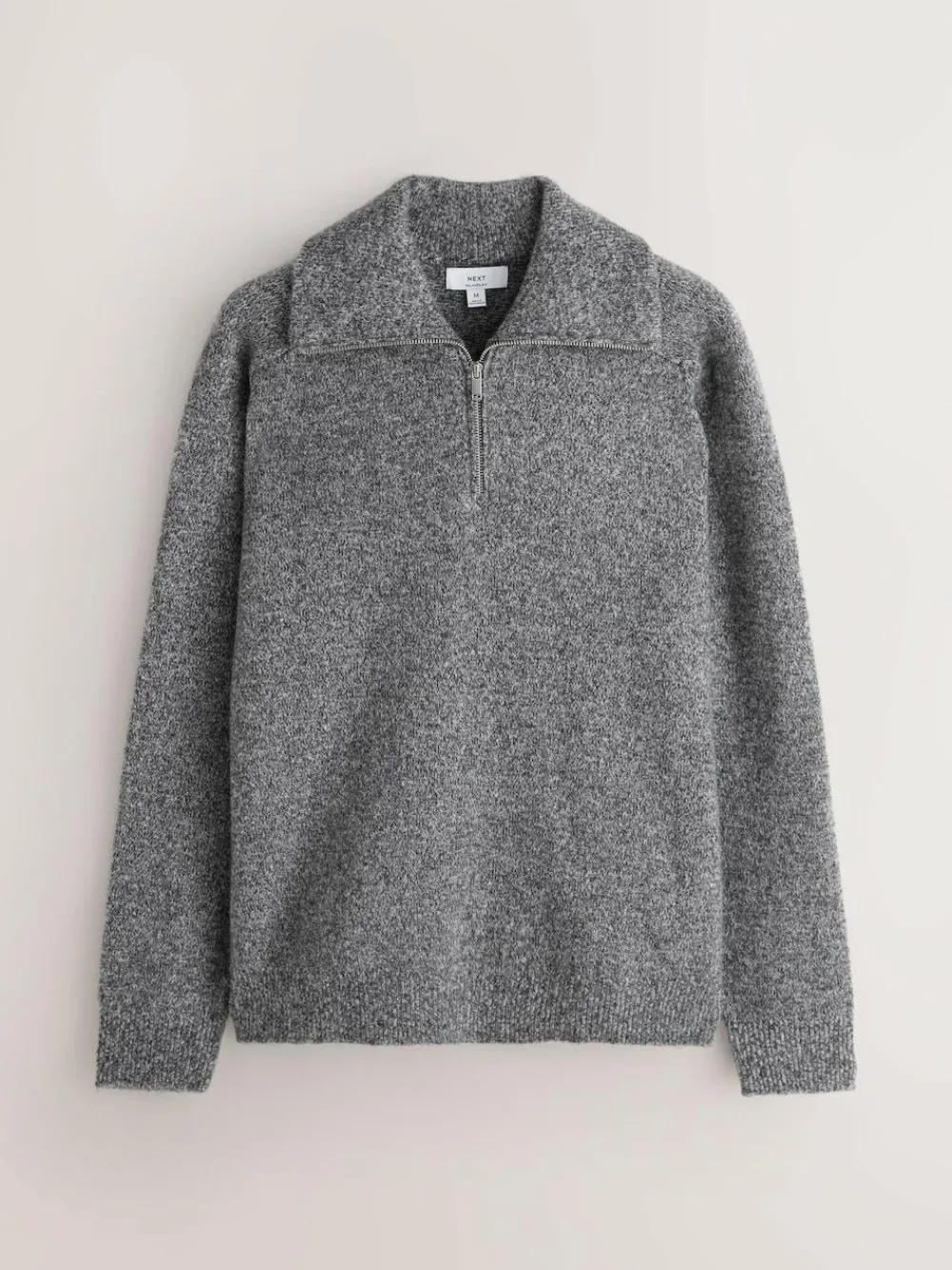 Next Quarter Zip Neck Jumper with Wool^ Knitwear|Knitwear