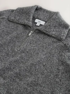 Next Quarter Zip Neck Jumper with Wool^ Knitwear|Knitwear
