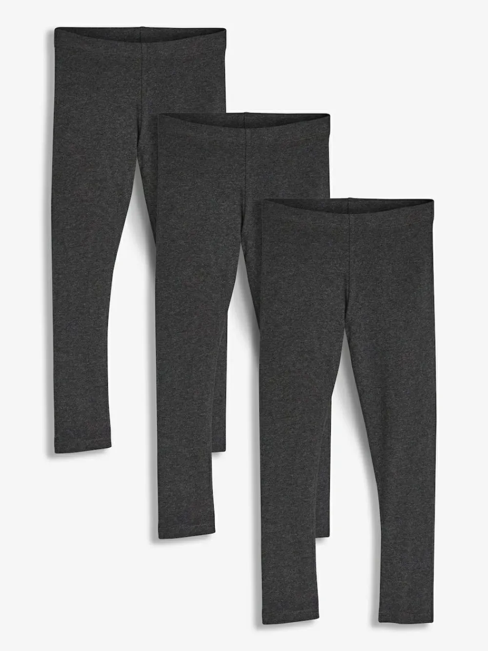 Next Charcoal Grey Regular Fit Leggings 3 Pack (3-16yrs)^ Pants & Leggings|Pants & Leggings