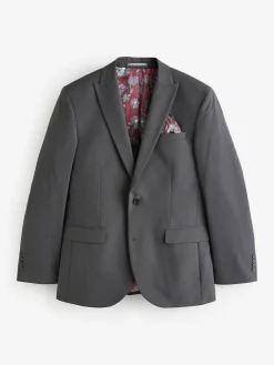 Clearance Next Regular Fit Two Button Suit Jacket Charcoal Grey