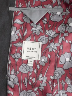 Clearance Next Regular Fit Two Button Suit Jacket Charcoal Grey