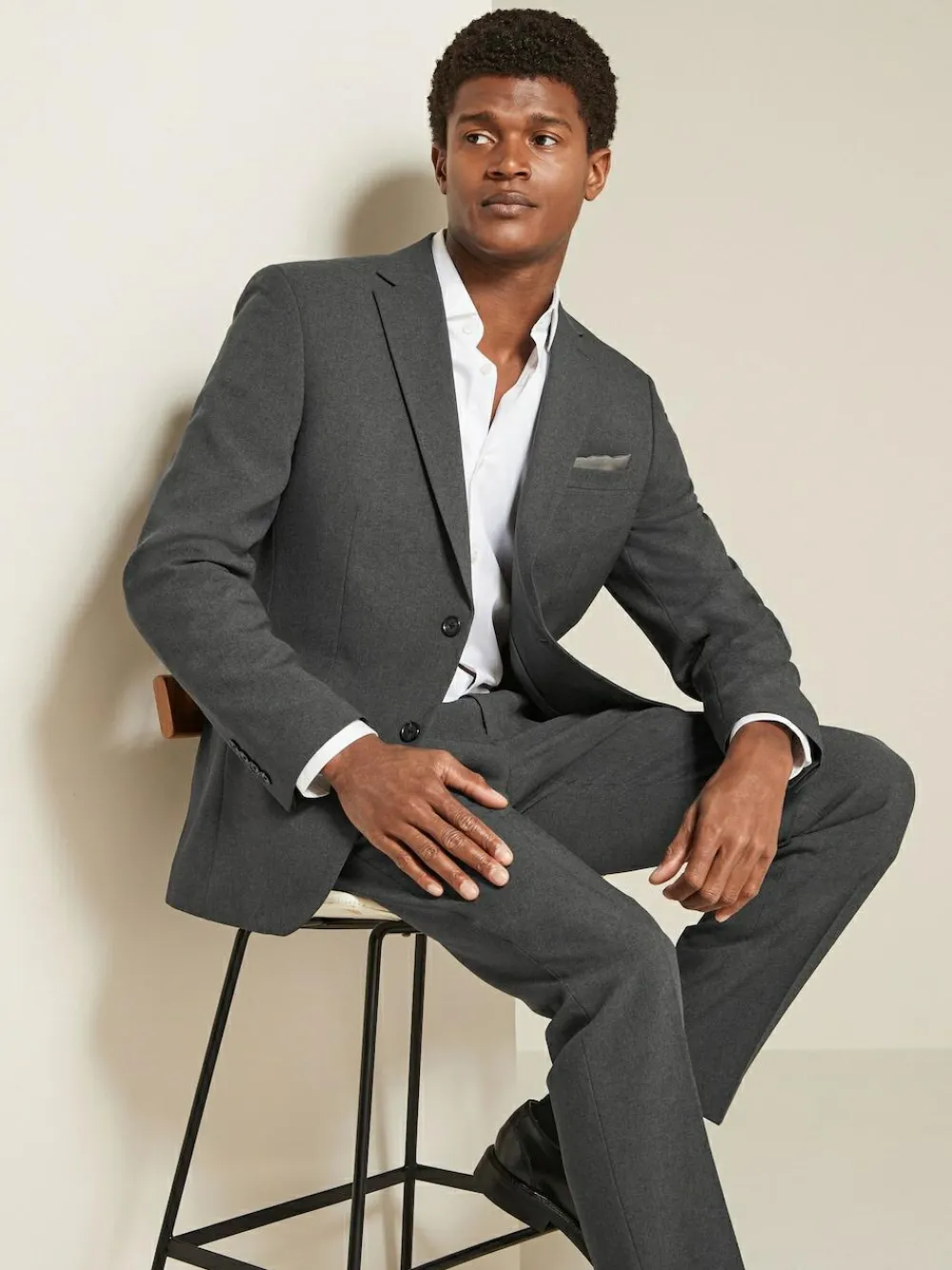 New Next Regular Fit Essential Suit Jacket Charcoal Grey