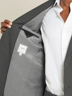 New Next Regular Fit Essential Suit Jacket Charcoal Grey