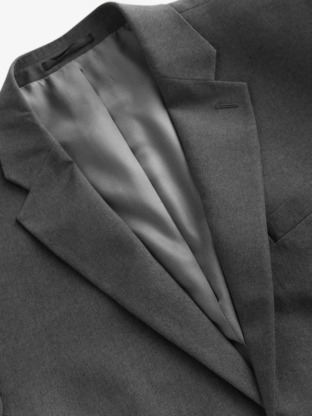 New Next Regular Fit Essential Suit Jacket Charcoal Grey