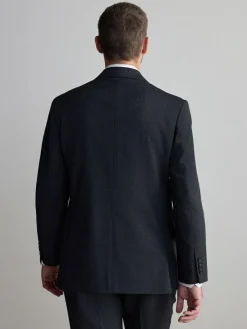 Clearance Next Regular Fit Signature Nova Fides 100% Italian Wool Suit Jacket Charcoal Grey