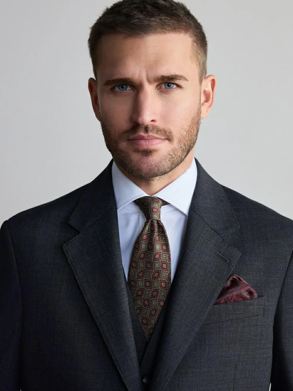 Clearance Next Regular Fit Signature Nova Fides 100% Italian Wool Suit Jacket Charcoal Grey