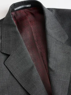 Clearance Next Regular Fit Signature Nova Fides 100% Italian Wool Suit Jacket Charcoal Grey