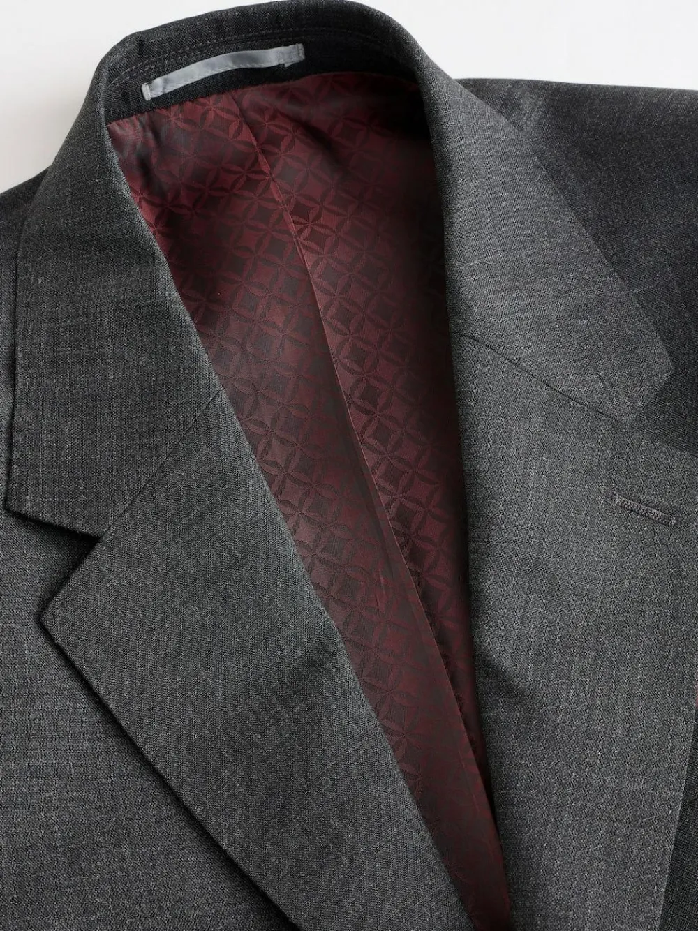 Clearance Next Regular Fit Signature Nova Fides 100% Italian Wool Suit Jacket Charcoal Grey