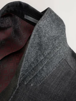 Clearance Next Regular Fit Signature Nova Fides 100% Italian Wool Suit Jacket Charcoal Grey