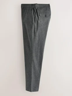Next Regular Fit Smart Brushed Cotton Textured Trousers^ Occasionwear|Pants & Chinos